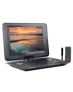 Trexonic 13.3 Inch Portable TV+DVD Player with Color TFT LED Screen and USB/HD/AV Inputs